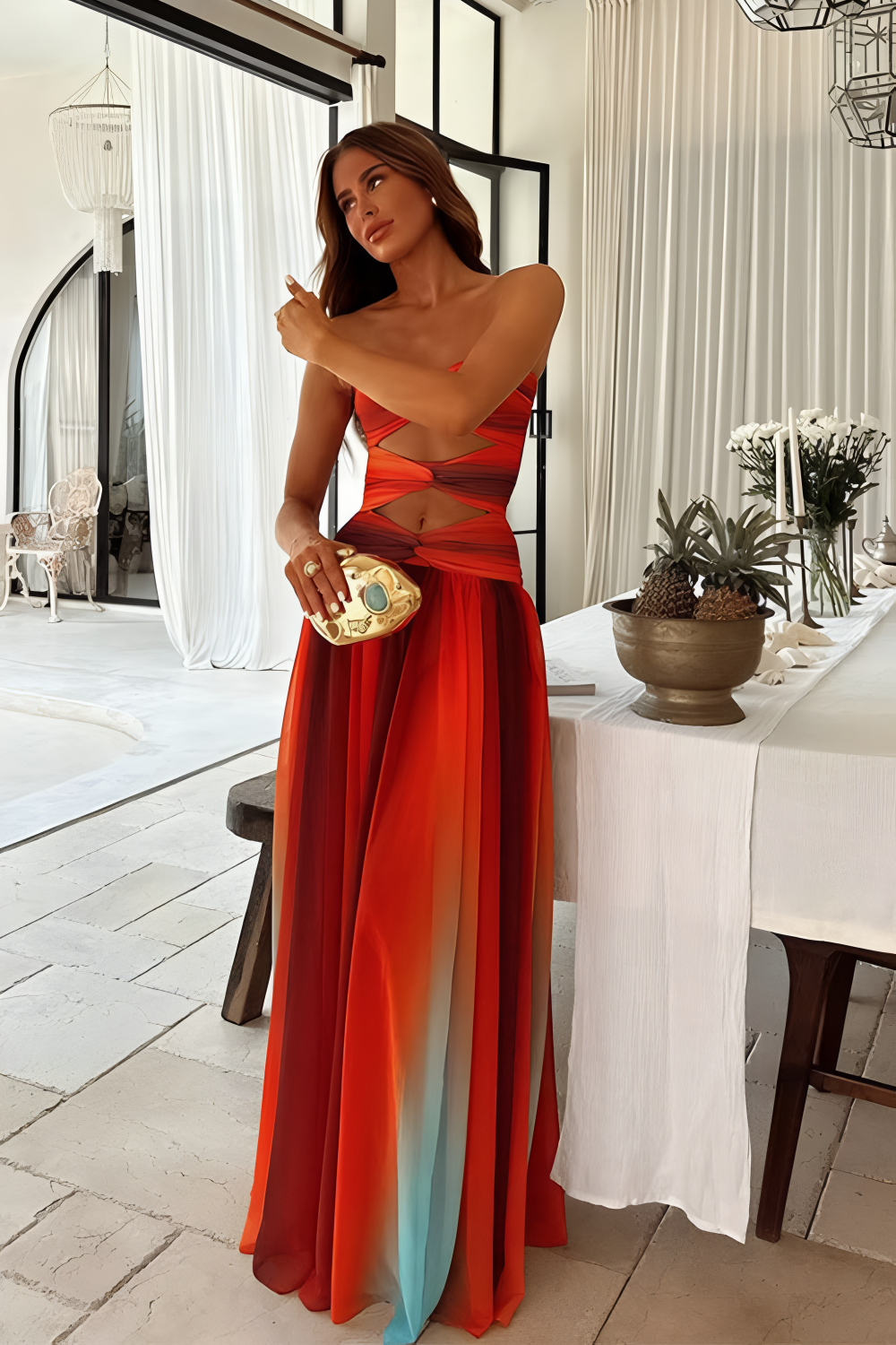 Laney Strapless Maxi Dress