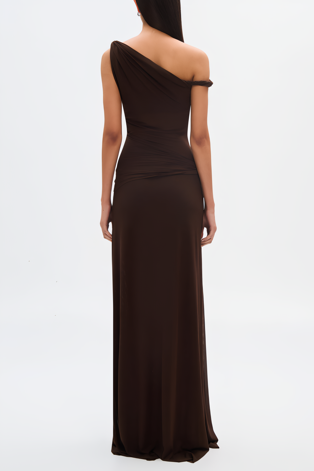 Espresso Sisal Mesh Maxi Dress