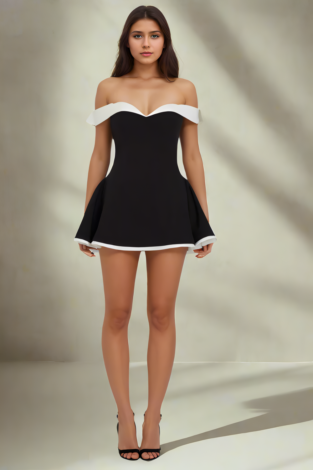 Monochrome Mini Dress