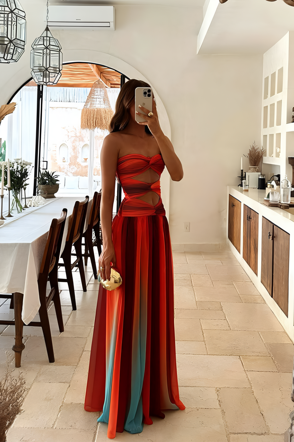 Laney Strapless Maxi Dress