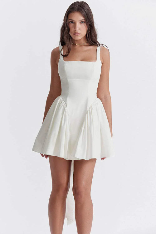 Bow-tie Backless Mini Dress