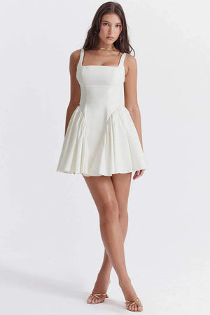 Bow-tie Backless Mini Dress