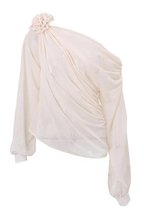 Flower Asymmetrical Top